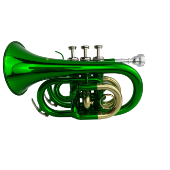 Trompete Pocket Dasons Verde e Laqueado